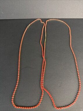 Delicate Red Crystal Tennis Chain Necklace - Women Jewelry extra large